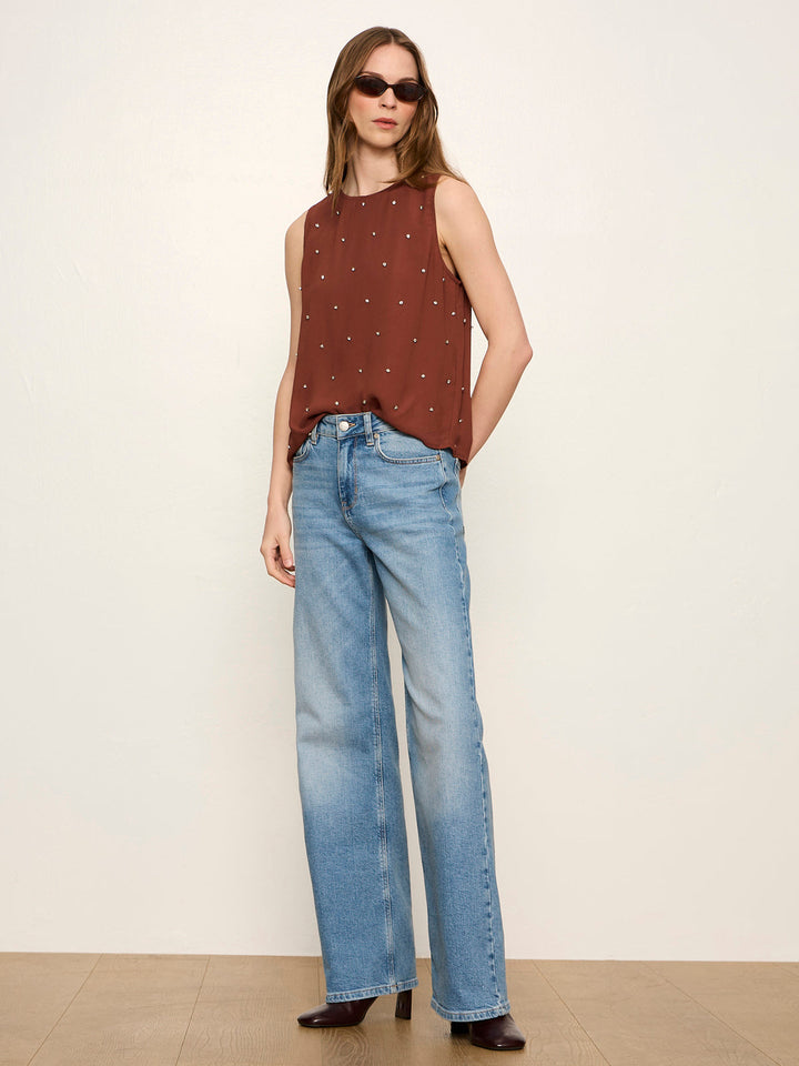 MARGO EMBELLISHED SHELL TOP
