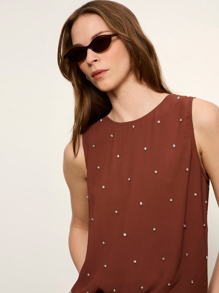 MARGO EMBELLISHED SHELL TOP