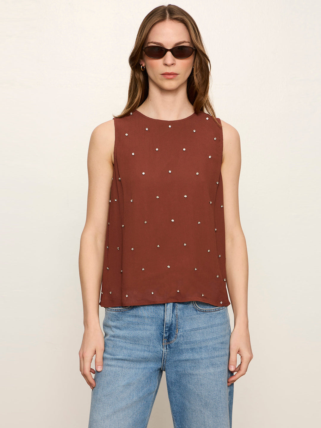 MARGO EMBELLISHED SHELL TOP
