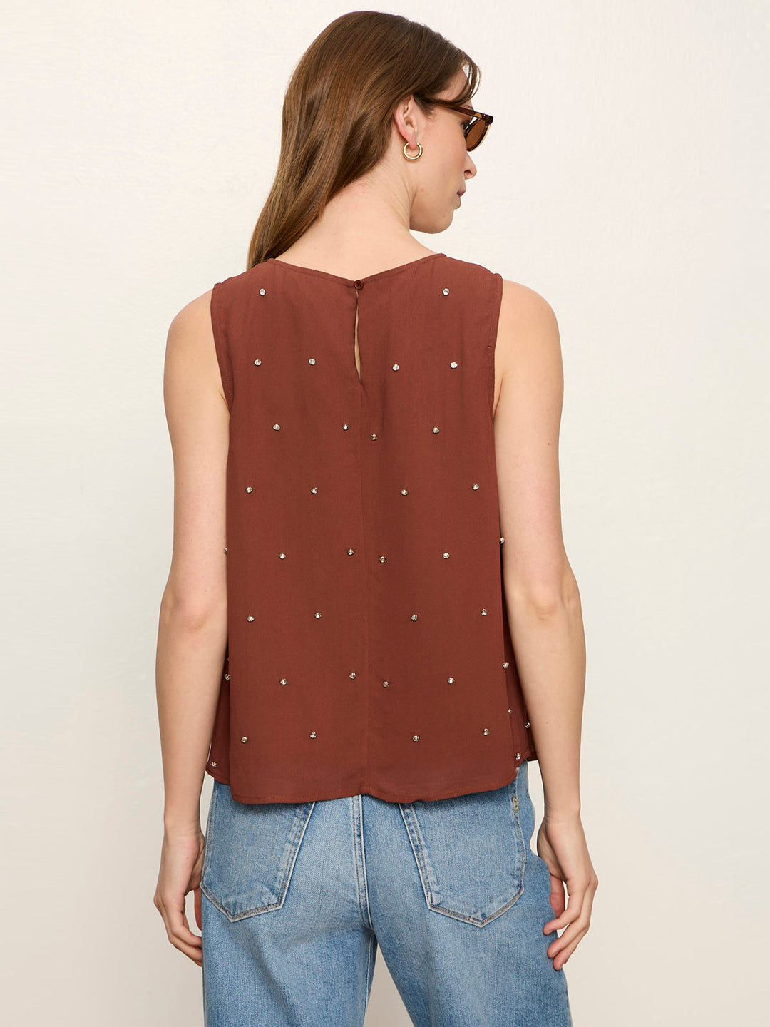 MARGO EMBELLISHED SHELL TOP