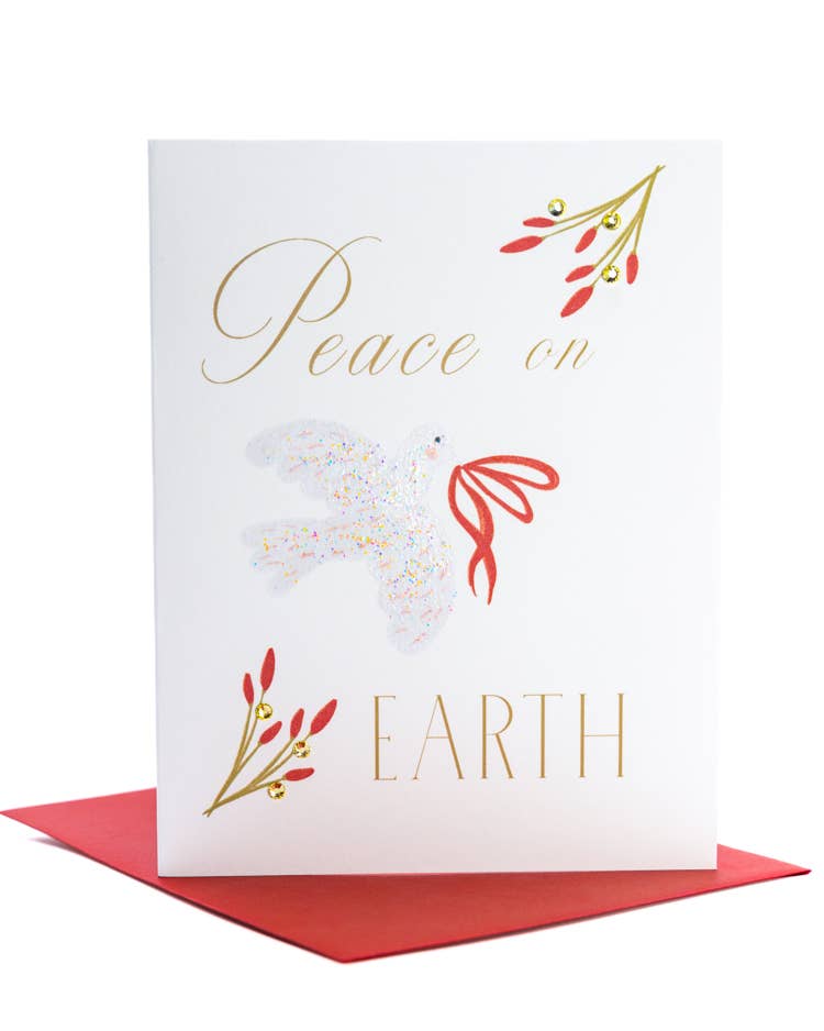 'Peace on Earth' Festive Christmas Greeting Card