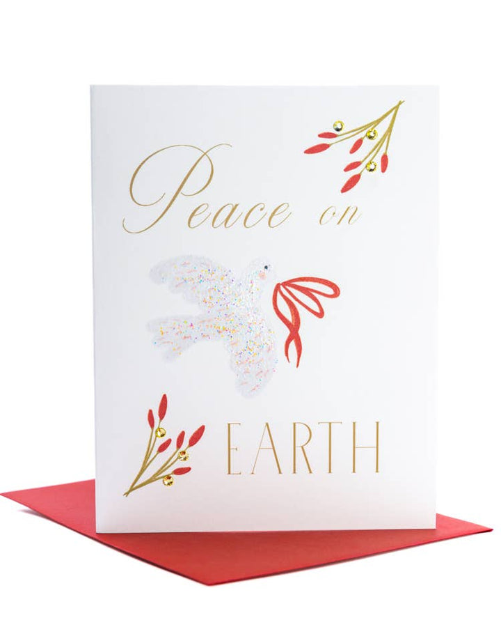 'Peace on Earth' Festive Christmas Greeting Card