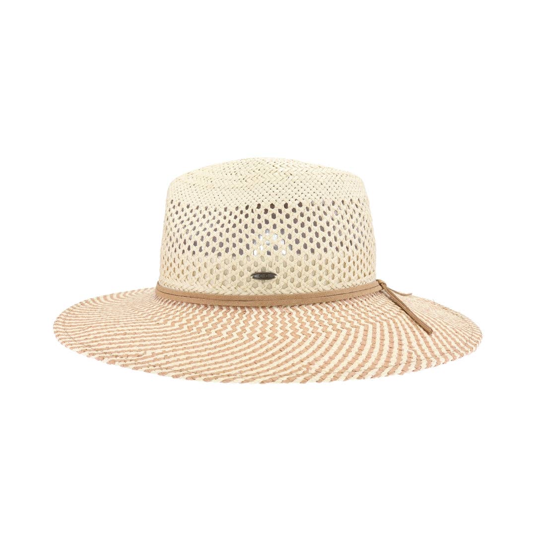 Open Crochet Panama Sun Hat