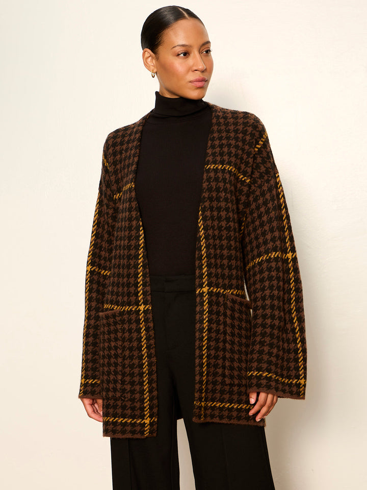 JACQUARD COATIGAN
