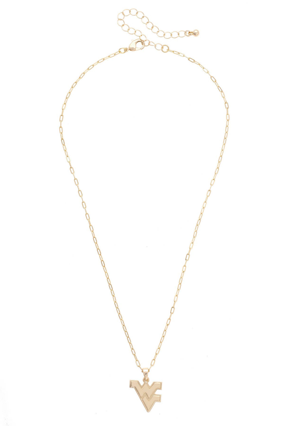 West Virginia Mountaineers 24K Gold Plated Pendant Necklace