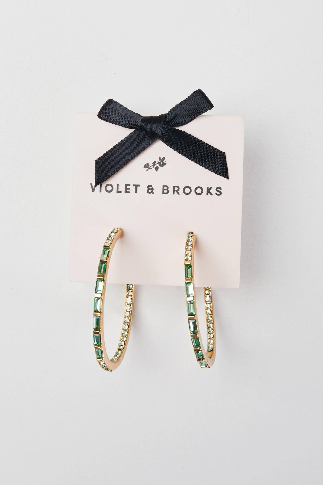 CRYSTAL BAGUETTE HOOP