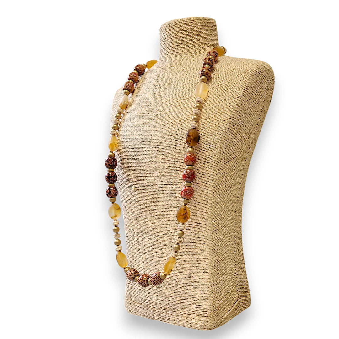 AUTUMN BEADED NECKLACE