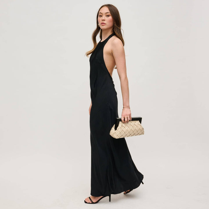 JAMIE WOODEN FRAME CLUTCH