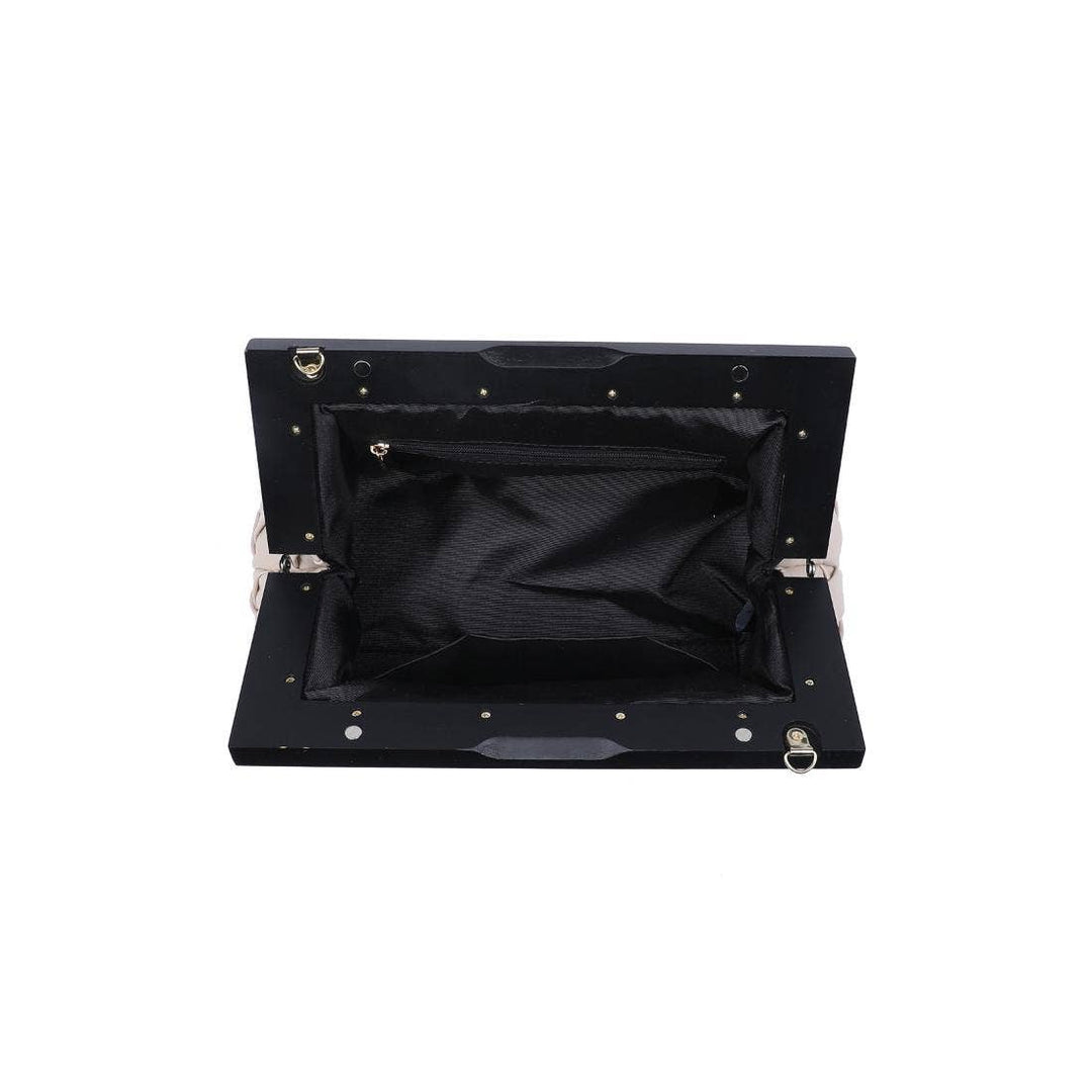 JAMIE WOODEN FRAME CLUTCH