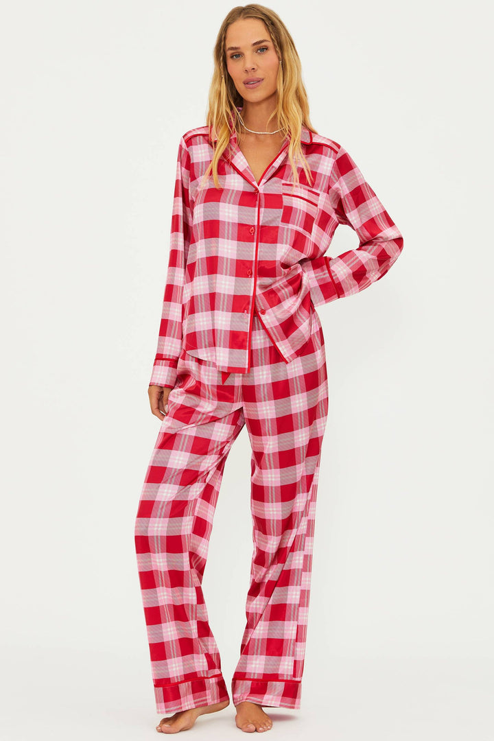 CANDY CANE PLAID PJ SET