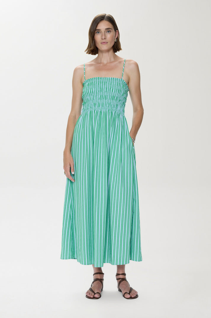 BIANCA SHIRRED BODICE DRESS