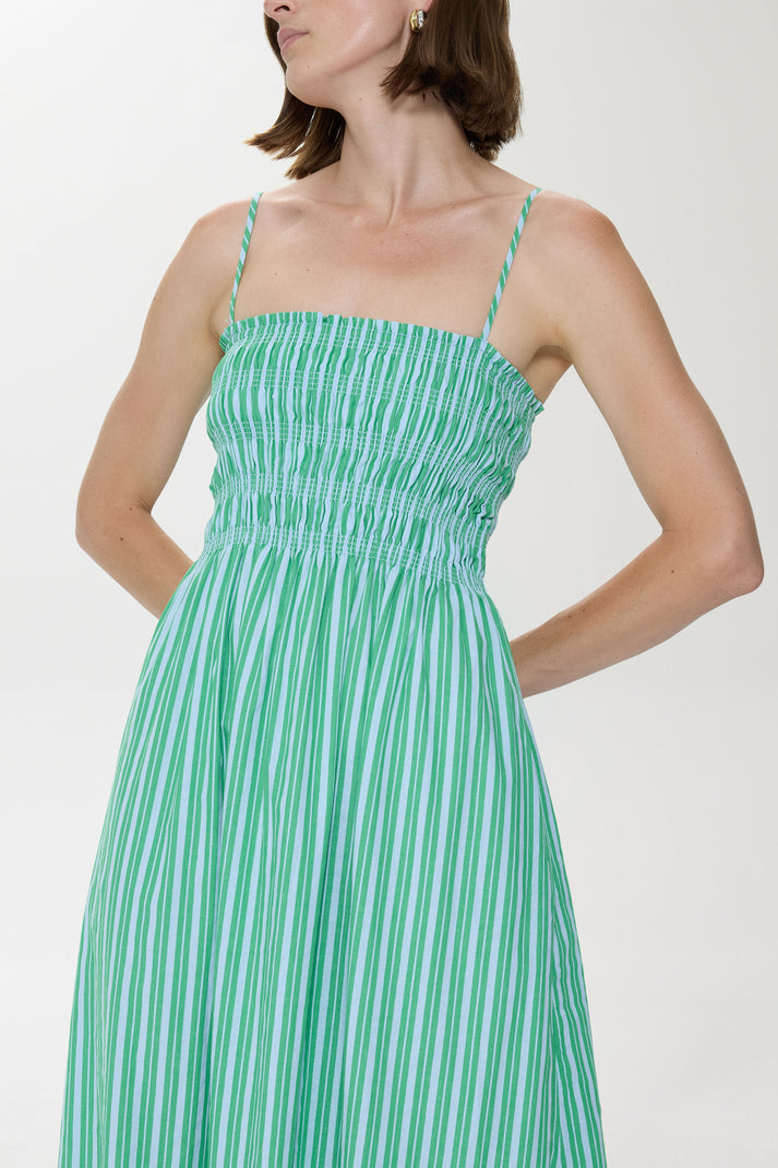 BIANCA SHIRRED BODICE DRESS