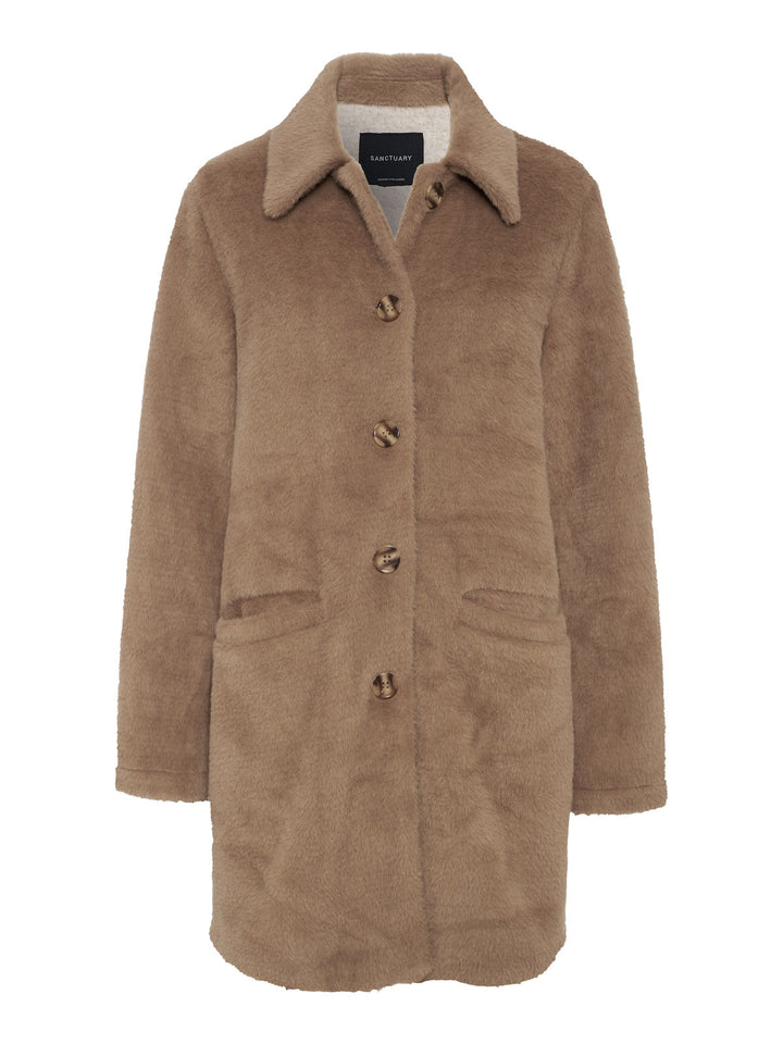 UPSIDE FAUX FUR JACKET