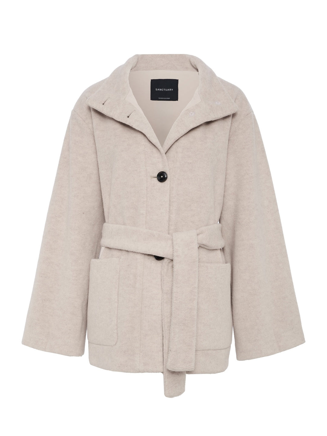 BUNDLED WOOL COAT
