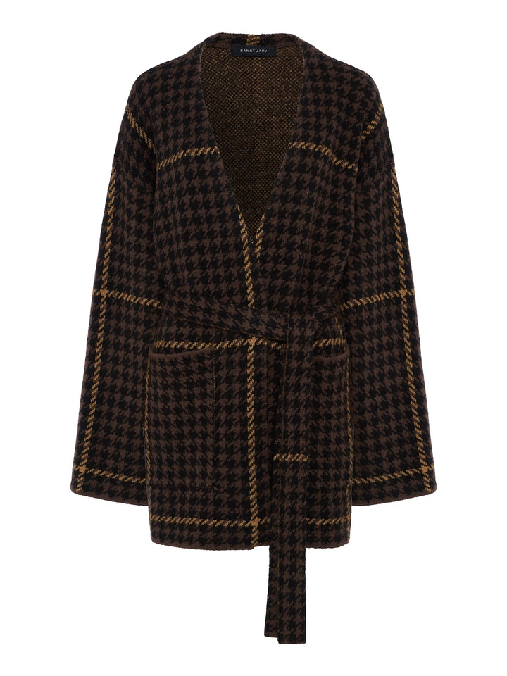 JACQUARD COATIGAN