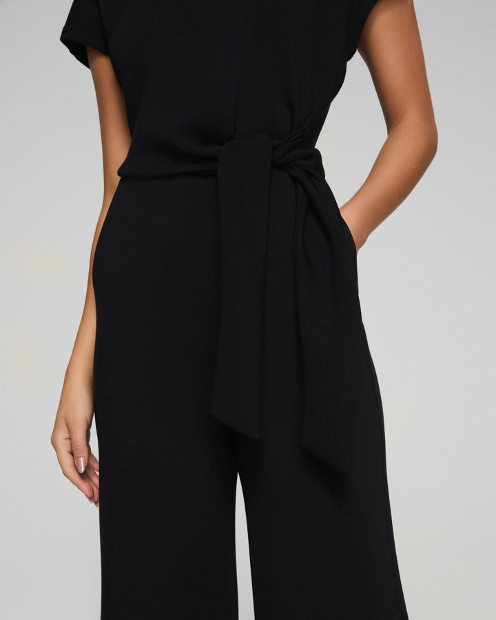 TIE-WAIST JUMPSUIT