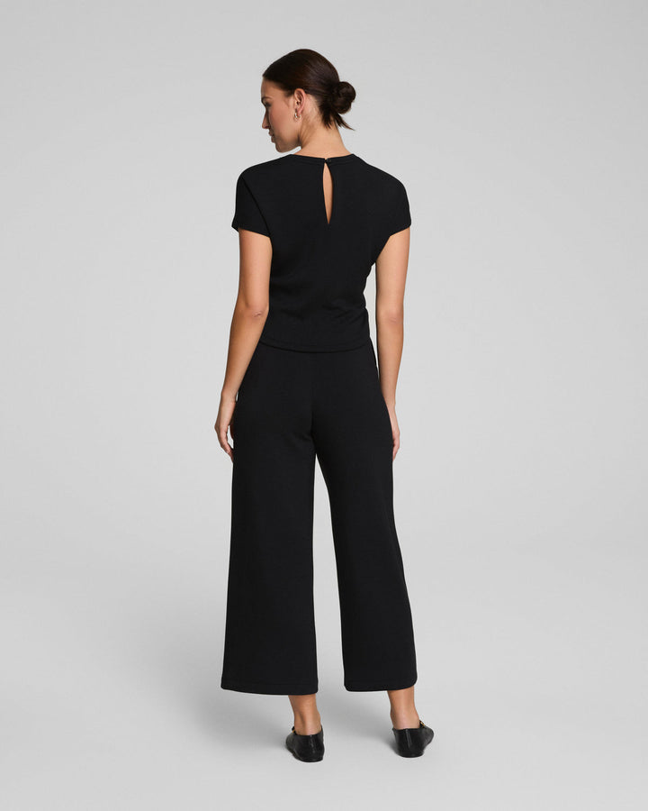 TIE-WAIST JUMPSUIT