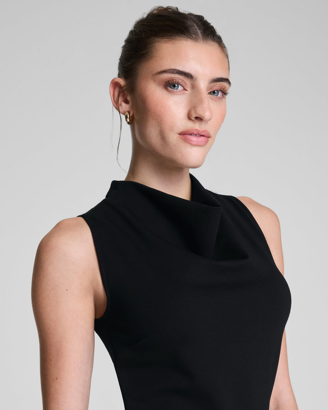 PONTE SLEEVELESS MIDI DRESS