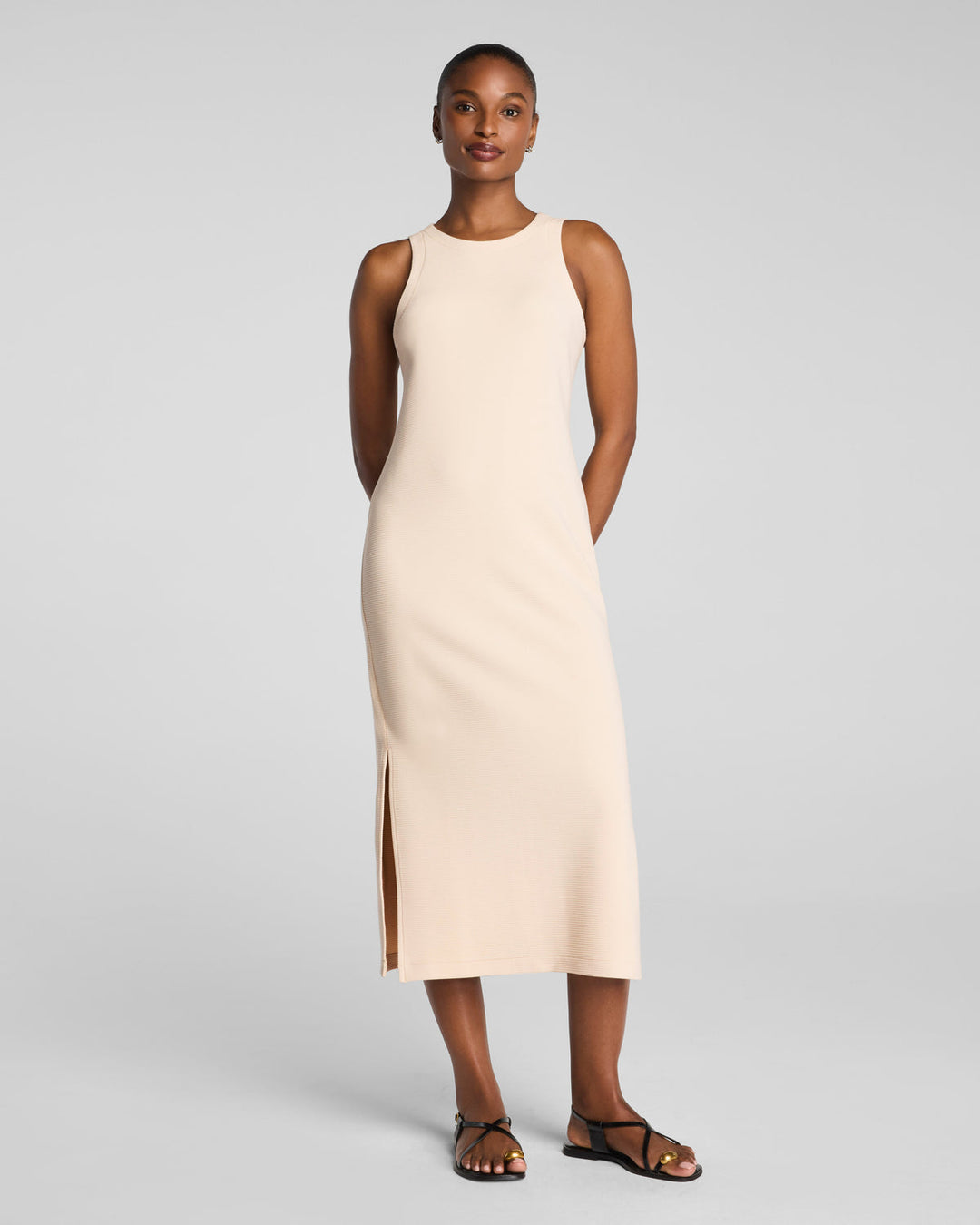 FRENCH RIB MAXI DRESS