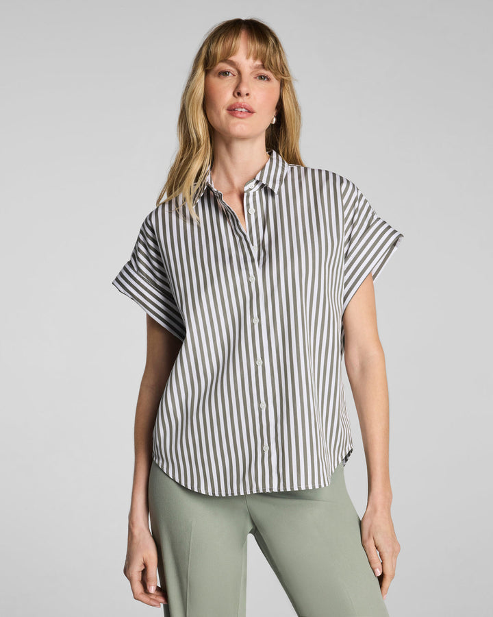 POPLIN BUTTON DOWN SHIRT