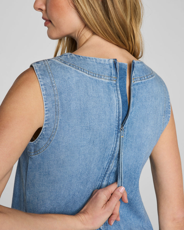 LIGHTWEIGHT DENIM MINI DRESS