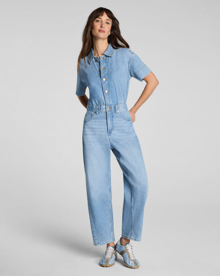 DENIM BARREL JUMPSUIT