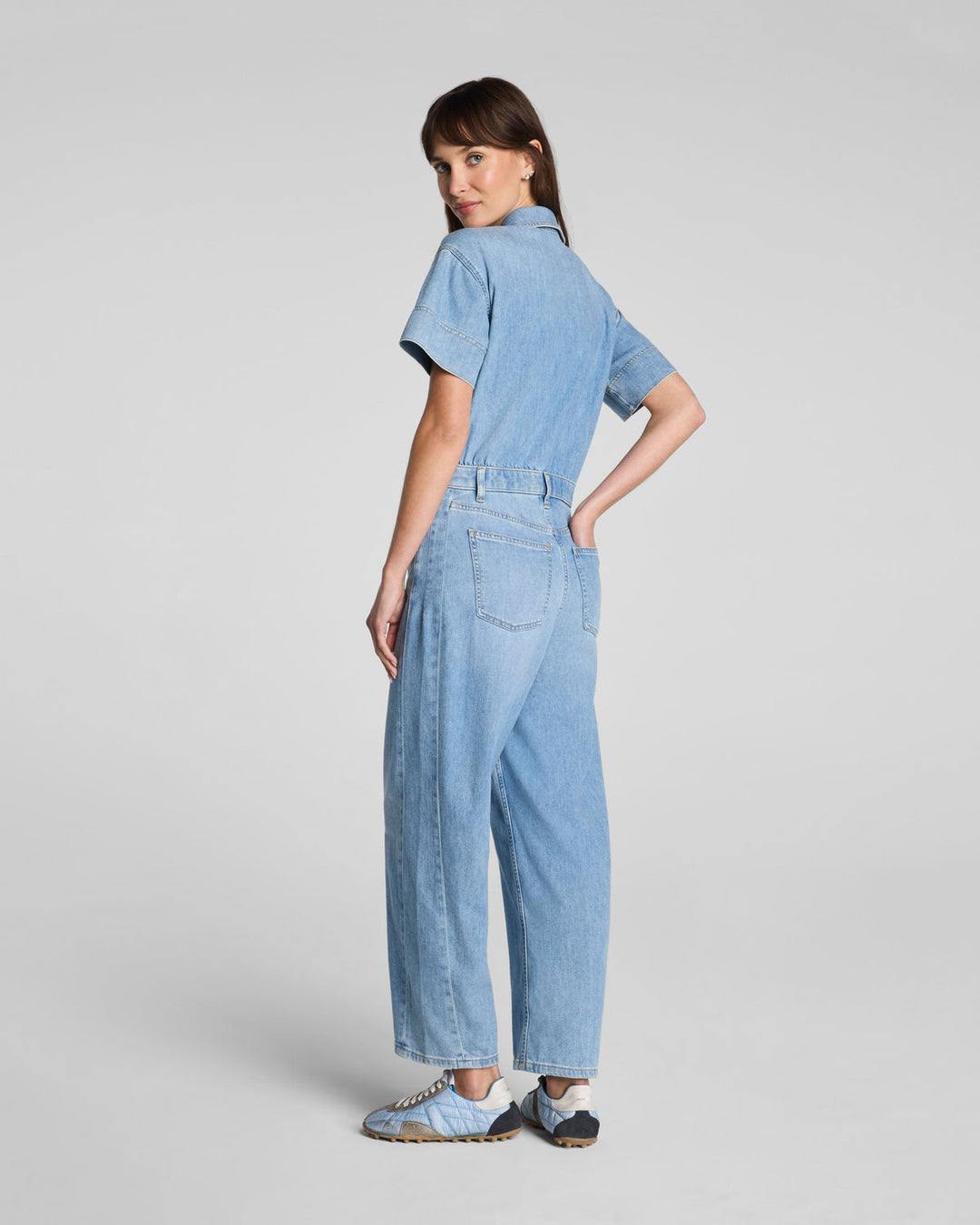 DENIM BARREL JUMPSUIT