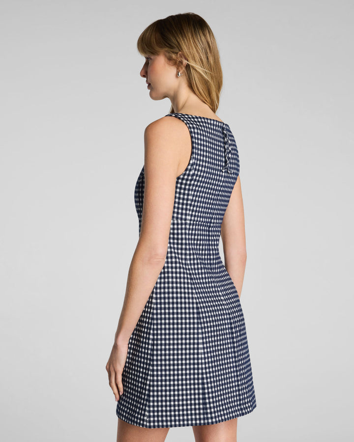 PONTE SQUARE NECK MINI DRESS