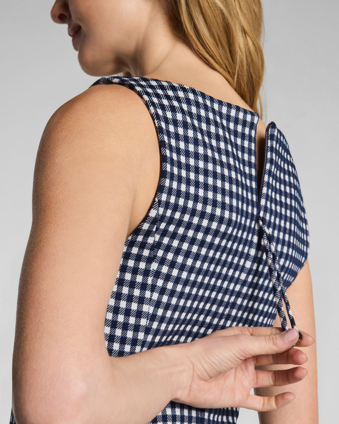 PONTE SQUARE NECK MINI DRESS