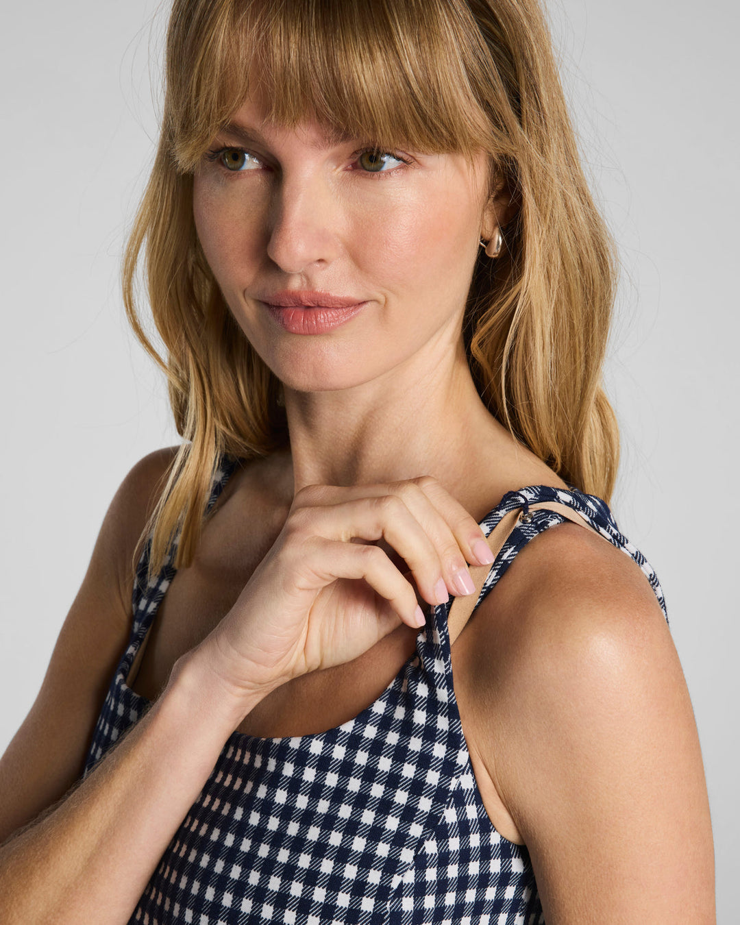 PONTE SQUARE NECK MINI DRESS