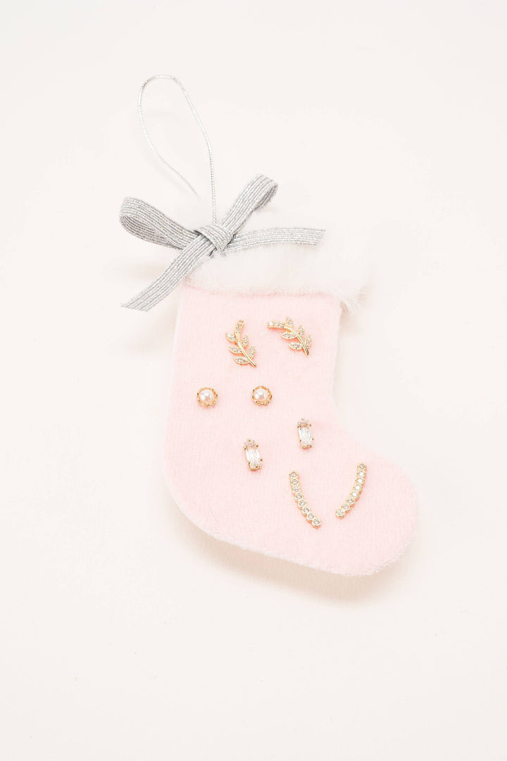 STOCKING EARRING TRIO