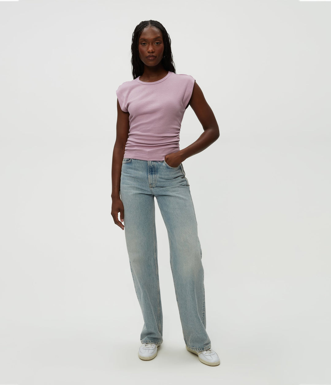JONI POWER SHOULDER TEE