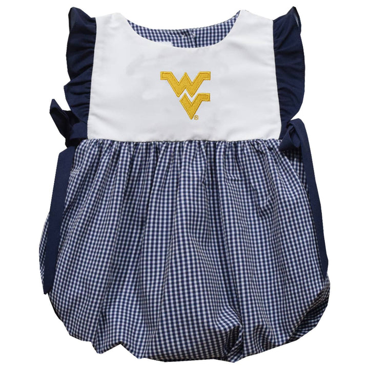 West Virginia Mountaineers Embroidered Navy Girl Bubble