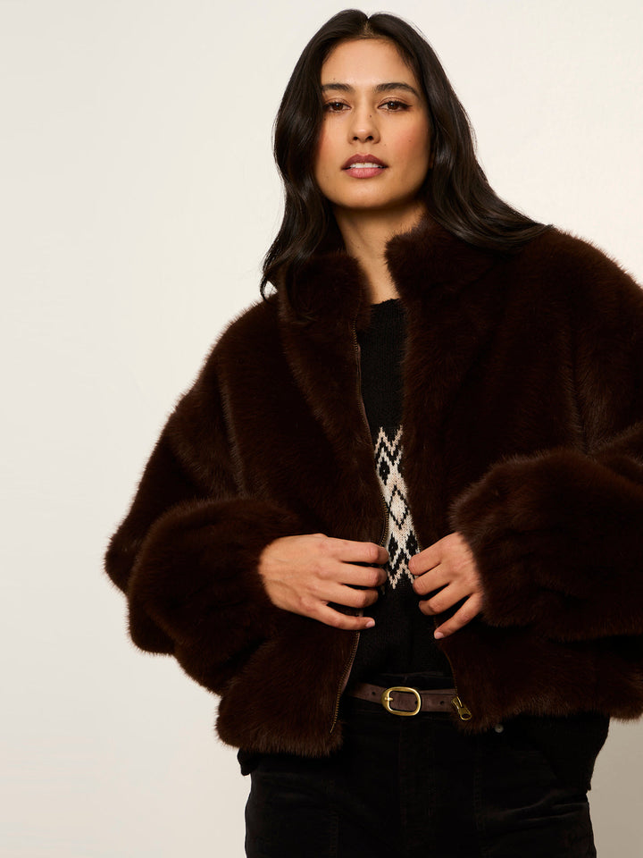 EVEREST FAUX FUR BOMBER
