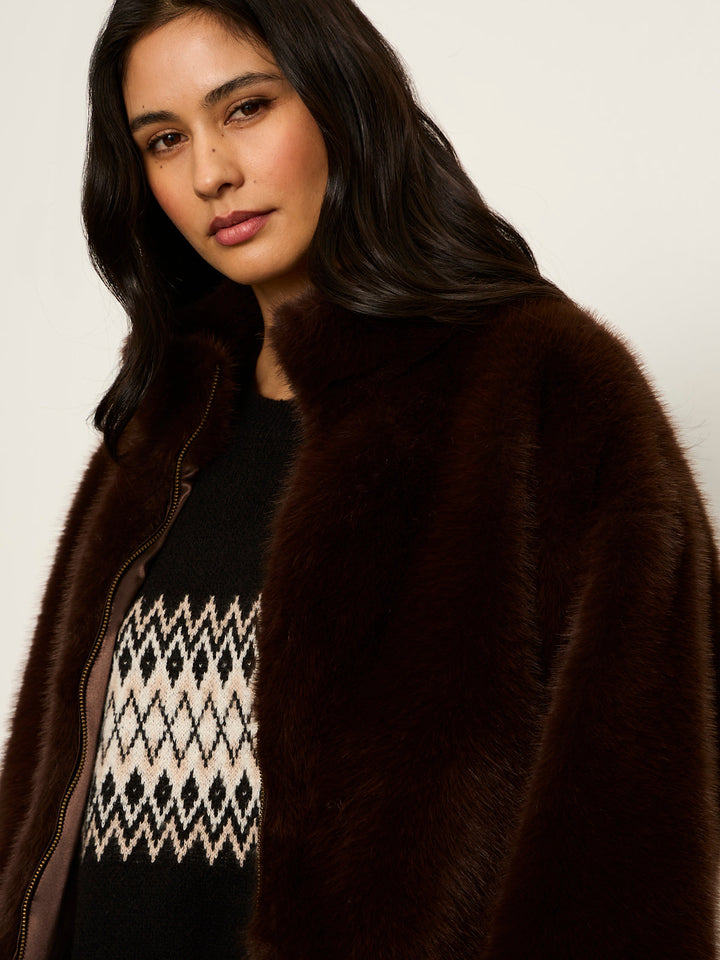 EVEREST FAUX FUR BOMBER