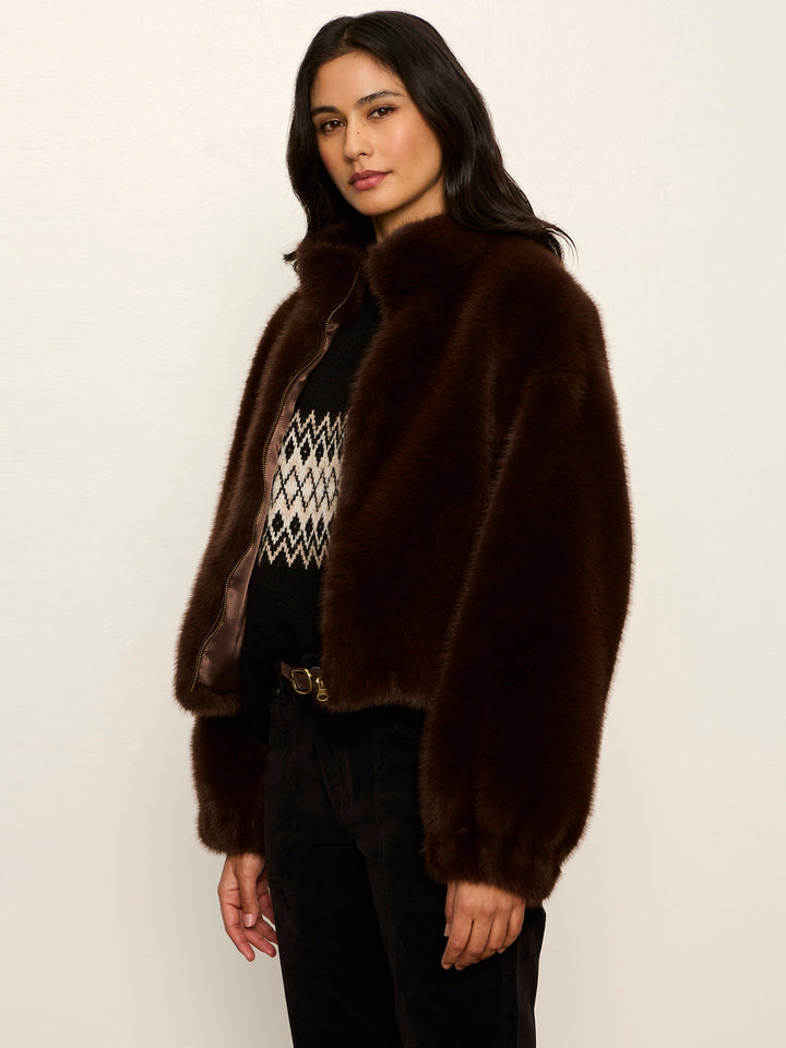 EVEREST FAUX FUR BOMBER