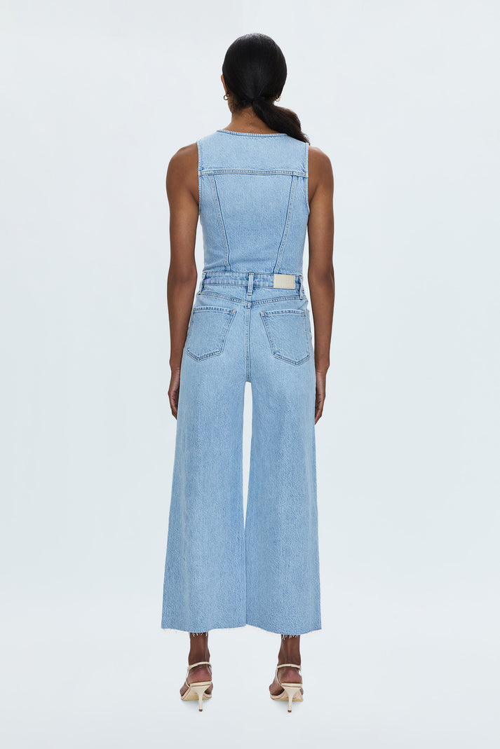 ARIA CROPPED DENIM JUMPSUIT