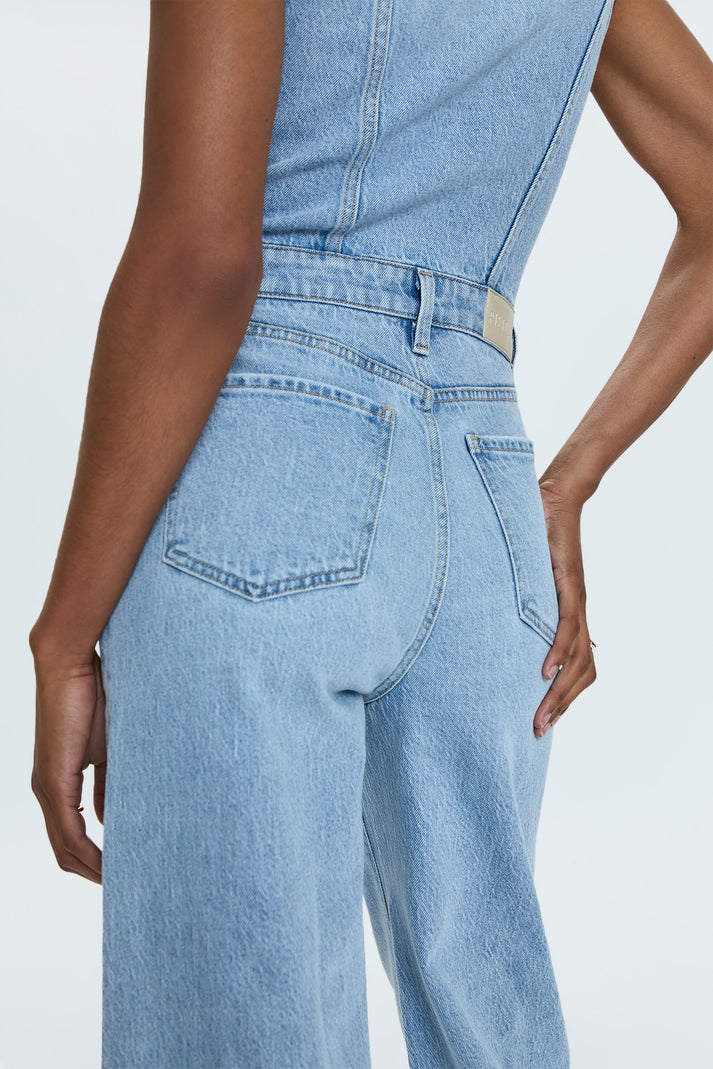 ARIA CROPPED DENIM JUMPSUIT