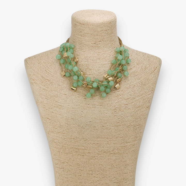 JADE CHUNKY BEADED NECKLACE