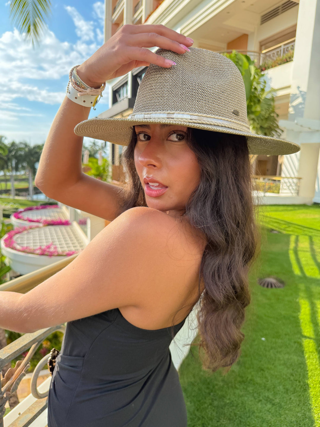 Metallic Panama Sun Hat