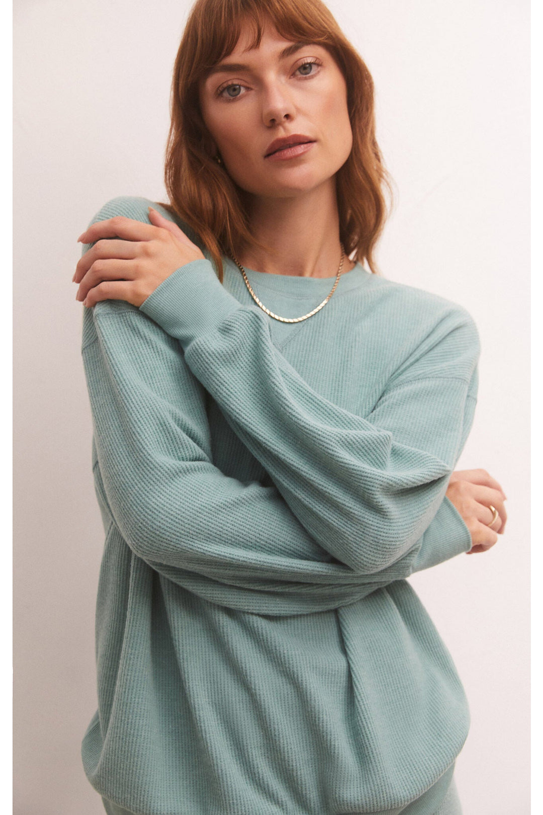 COZY DAYS THERMAL SWEATSHIRT