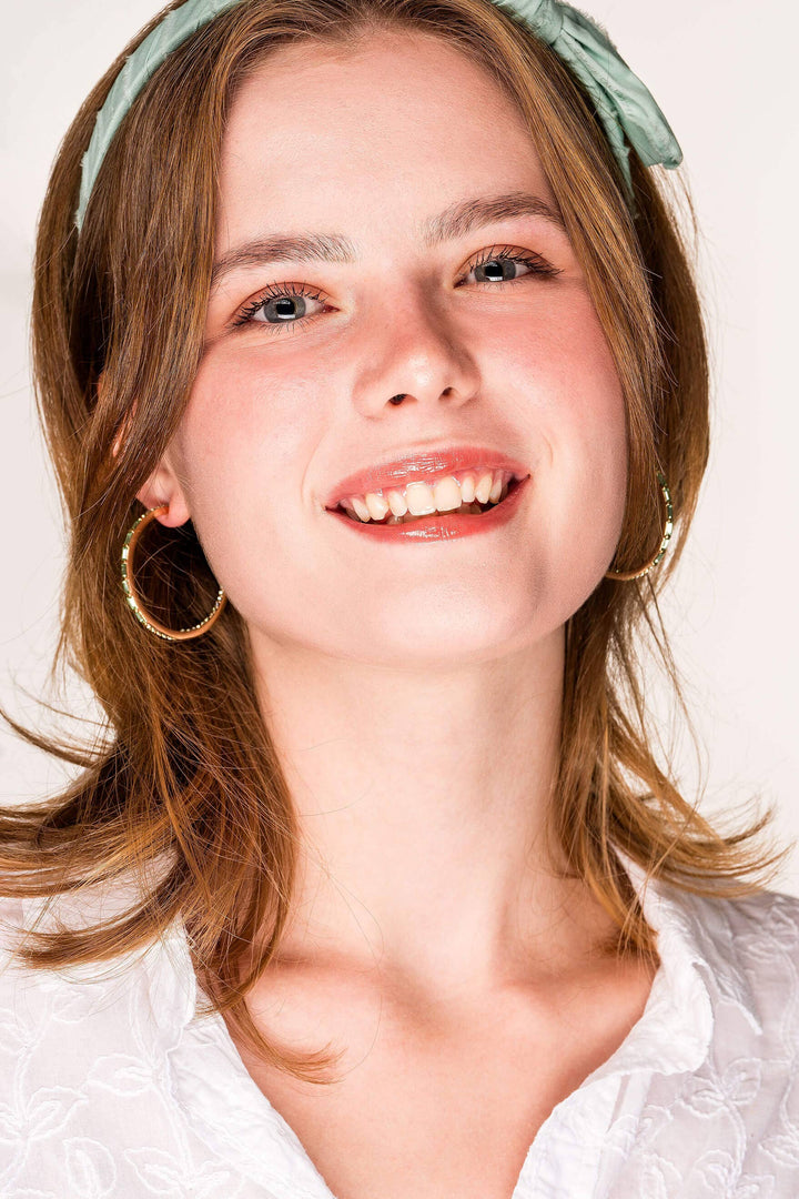 CRYSTAL BAGUETTE HOOP