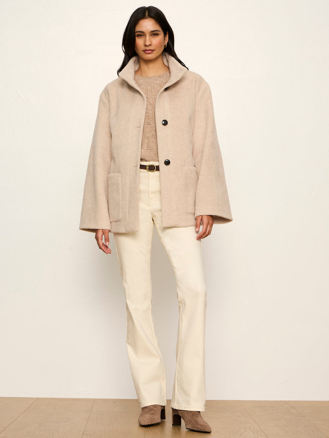BUNDLED WOOL COAT