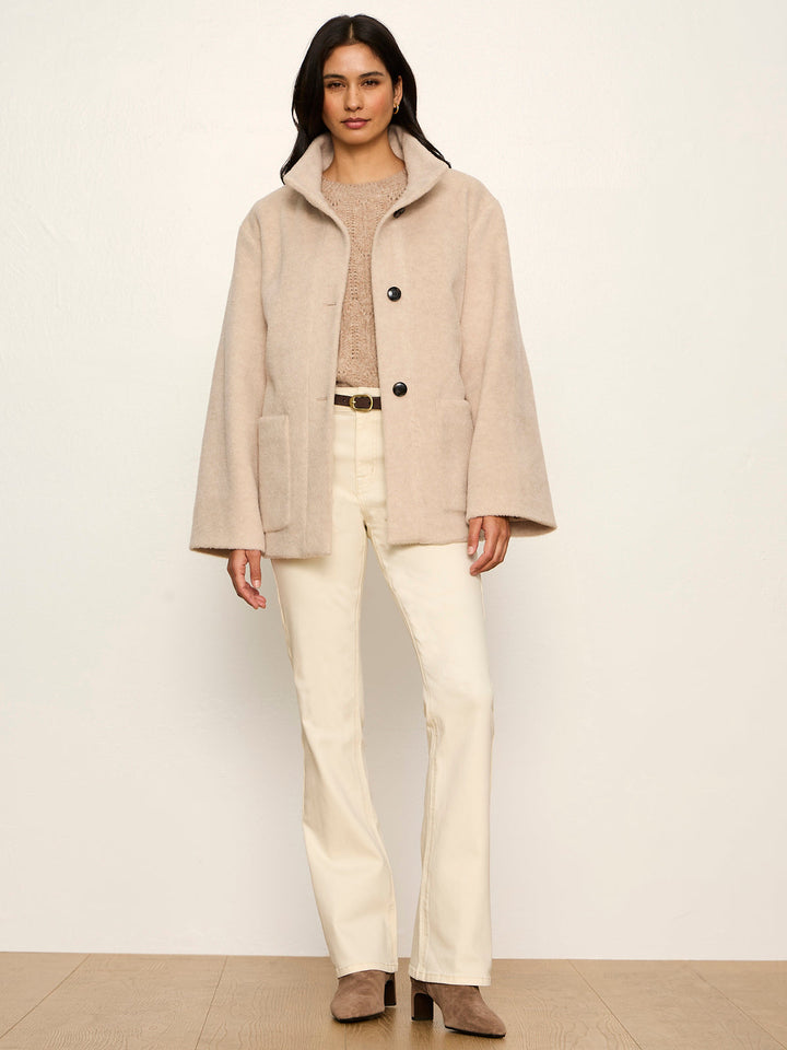 BUNDLED WOOL COAT
