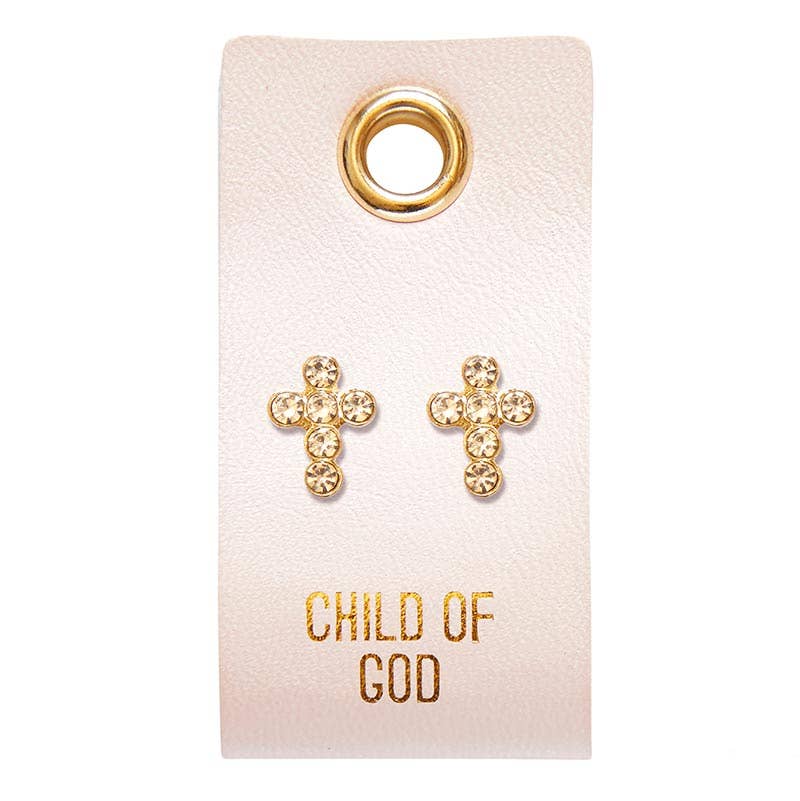 CHILD OF GOD CROSS EARRINGS