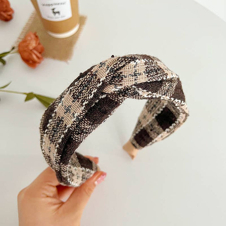 Plaid Twist Headband