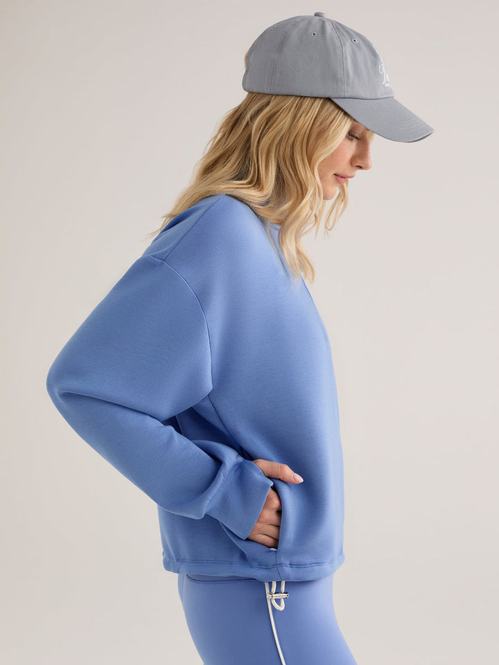 SIAN CROPPED HALF-ZIP