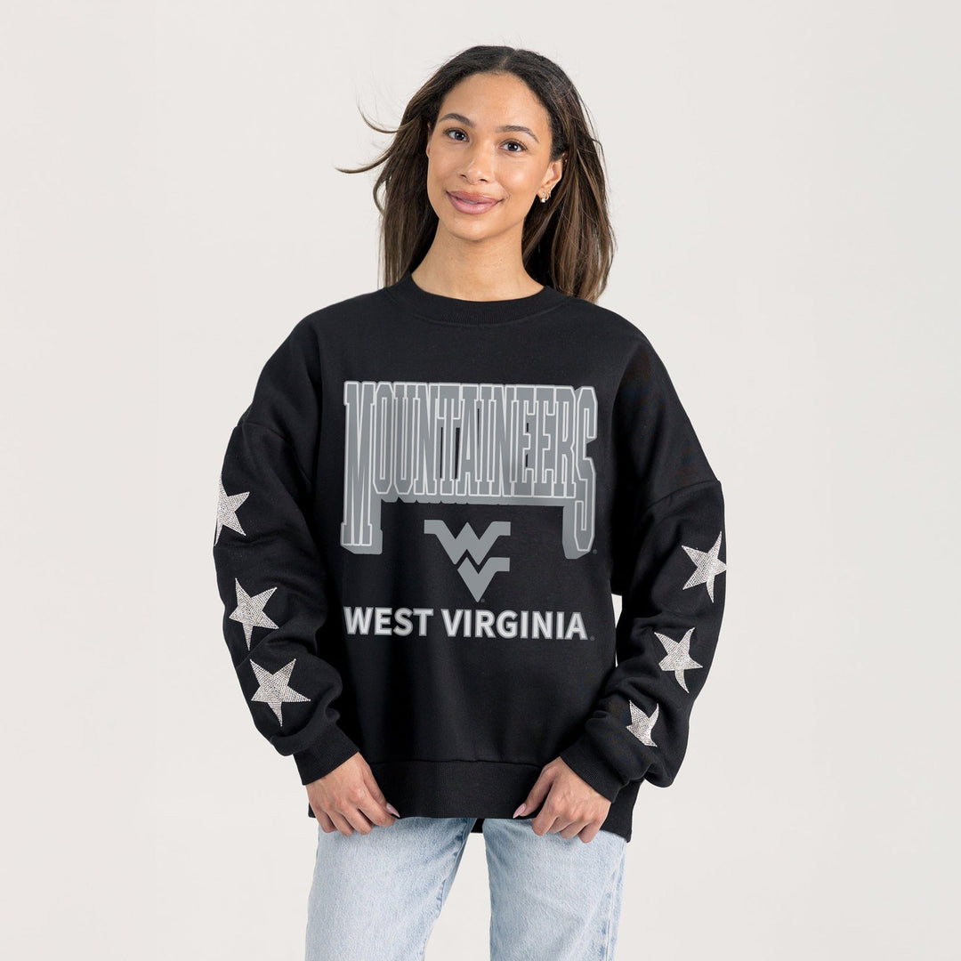 MOUNTAINEERS EMBELLISHED STAR CREWNECK