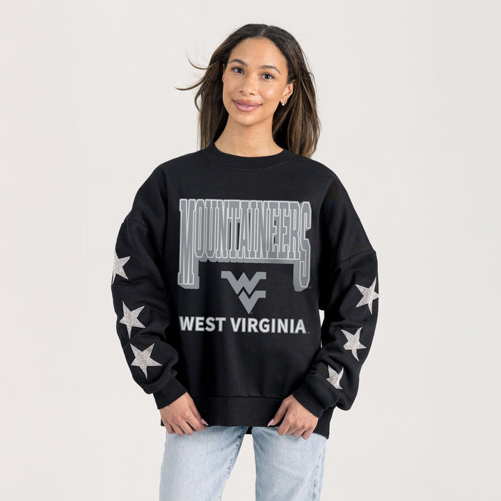 MOUNTAINEERS EMBELLISHED STAR CREWNECK