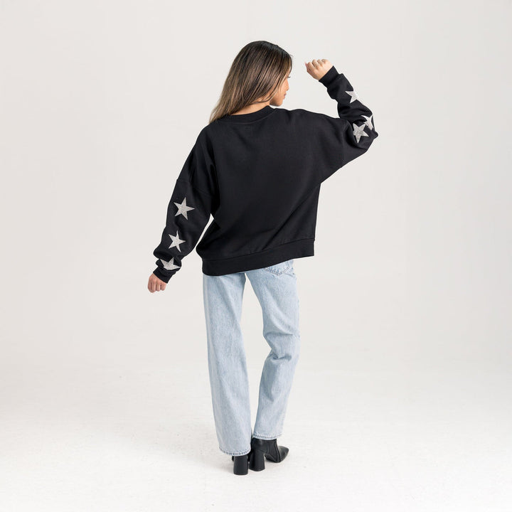 MOUNTAINEERS EMBELLISHED STAR CREWNECK